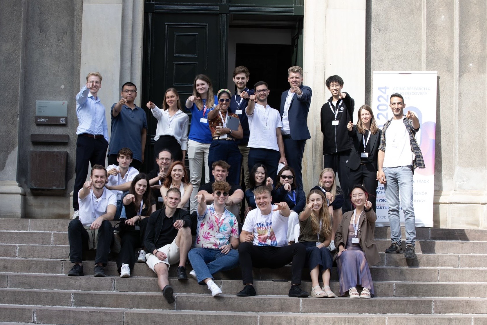 Group photo of student volunteers at the ARDD conference